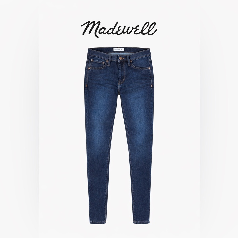 Madewell High Rise Skinny Jeans Size 25 Dark Wash Stretch Denim